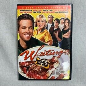 Waiting... DVD Comedy Ryan Reynolds Anna Faris Unrated Raw Deluxe Edition 2 Disc
